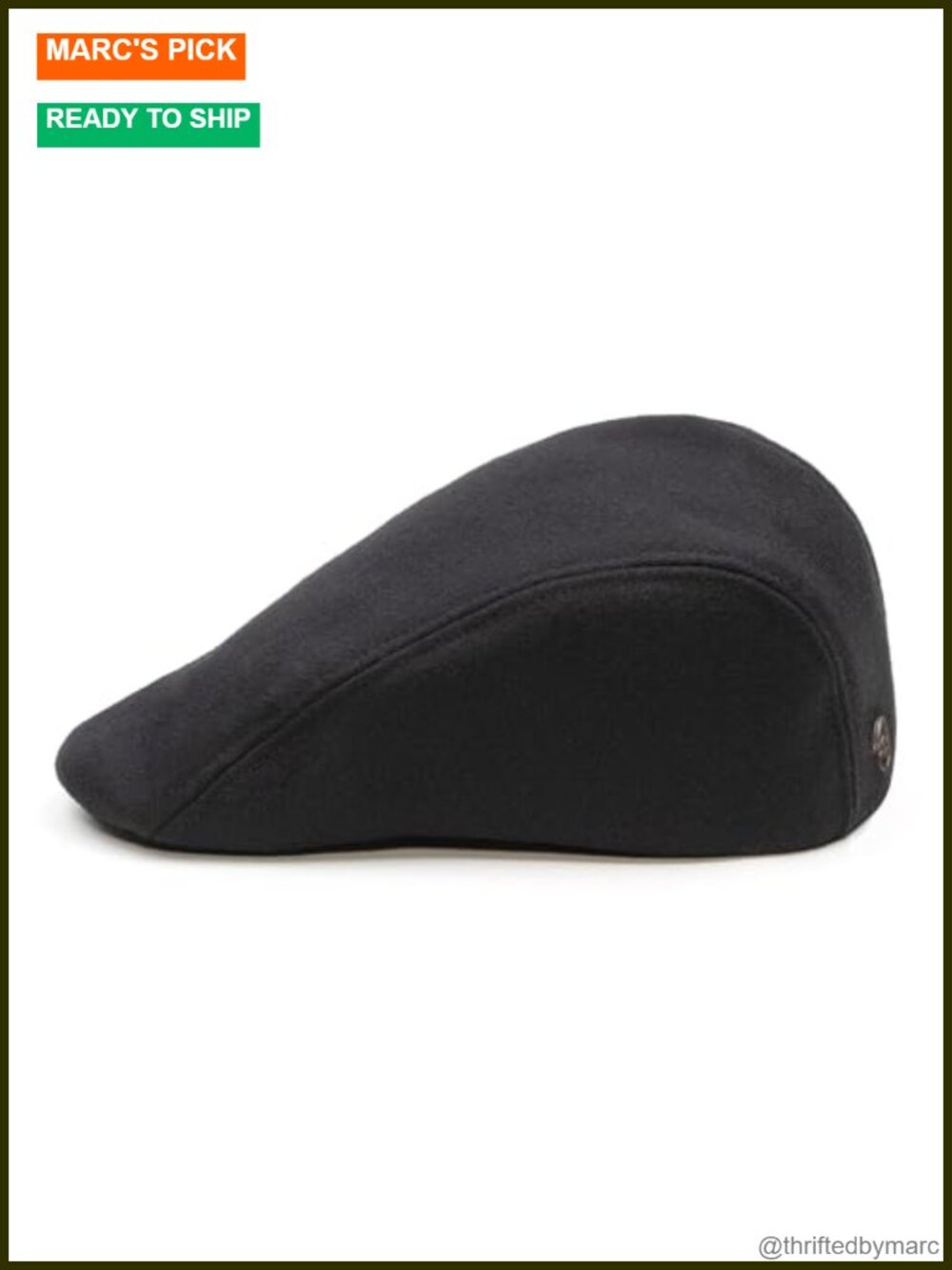 100% Wool Men's Newsboy Cap Flat Cap with Foldable Earflaps